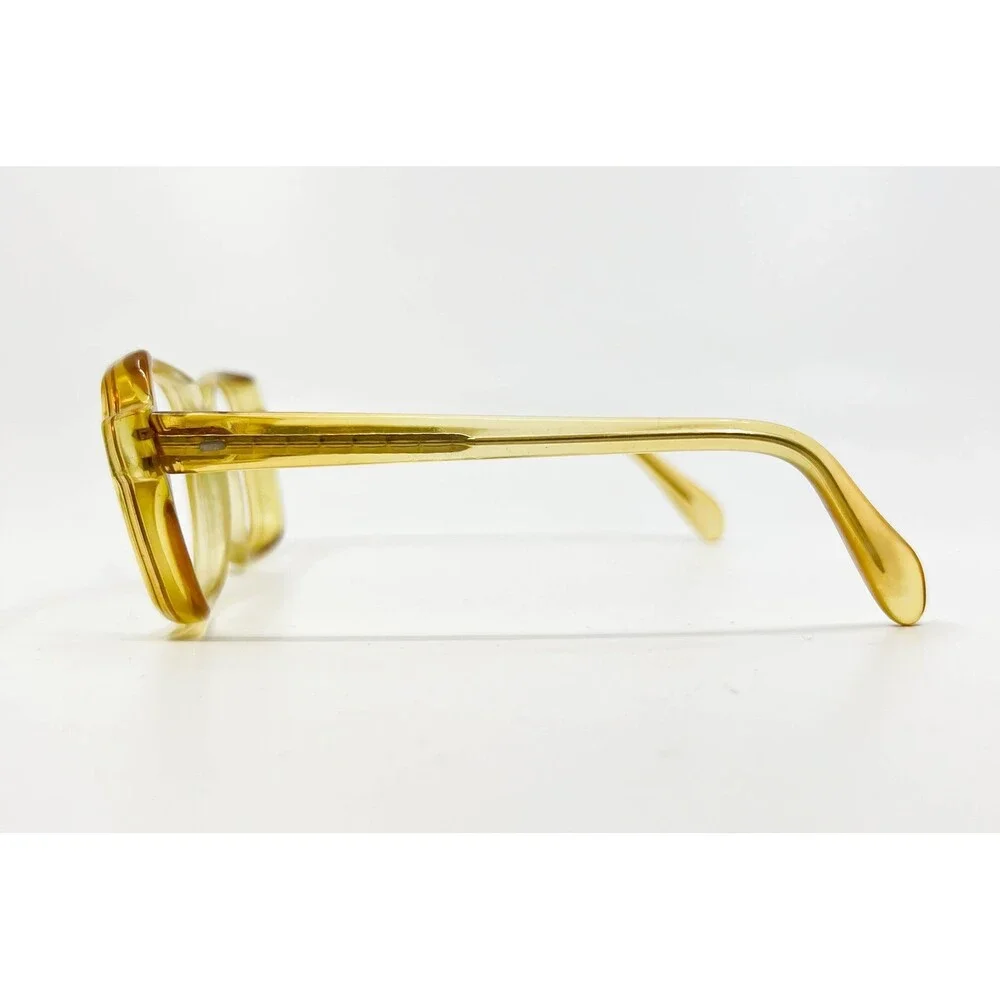 Fred Lunettes Eyeglasses Square Translucent Amber Tortoise Women